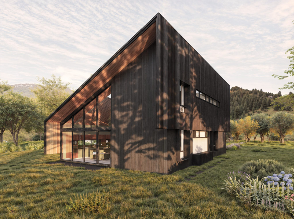 Imagem lateral de um dos projetos arquitetônicos do Habitai Casas. 